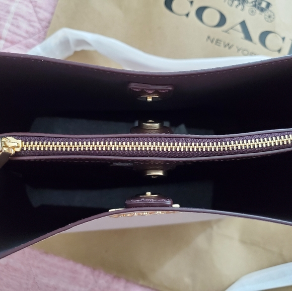 Coach Blush Leather Town Bucket Bag - Picture 6 of 7